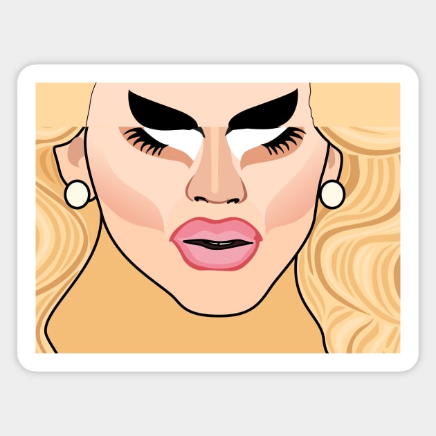 Trixie Mattel Mouth Sticker by Jakmalone